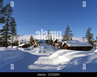 Levi, ski resort in finland Stock Photo