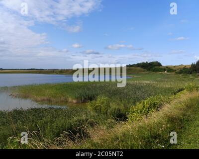 danish landscape in jutland Stock Photo