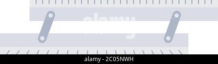 Navigational ruler vector icon flat isolated Stock Vector
