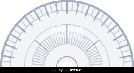 Navigator protractor vector icon flat isolated Stock Vector