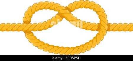 Clove hitch vector icon flat isolated Stock Vector