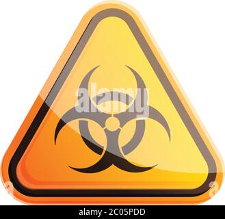 Biohazard area icon. Cartoon of biohazard area vector icon for web ...