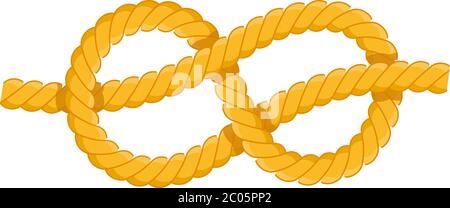 Figure eight knot vector icon flat isolated Stock Vector