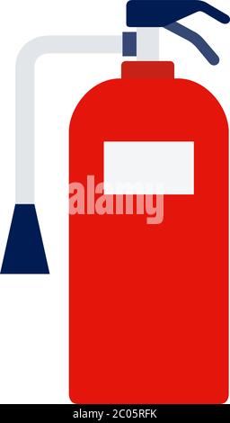 Marine extinguisher vector icon flat isolated Stock Vector