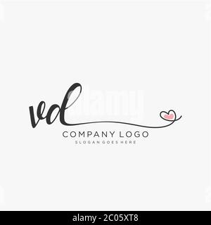 Initial Letter VL Logo - Hand Drawn Signature Style Logo - Simple Vector  Logo in Signature Style for Initials Stock Vector Image & Art - Alamy