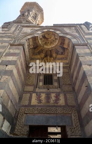 detail of entrance, mosque of Qadii Yahya, Bulaq, Cairo, Egypt Stock Photo