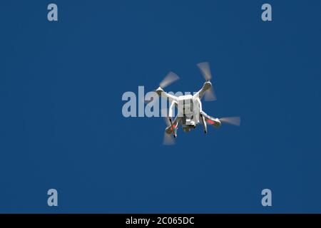 Drone in flight, Iceland Stock Photo