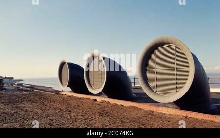 1996, newly opened water treatment works, Herne Bay, Kent, South East England, UK Stock Photo