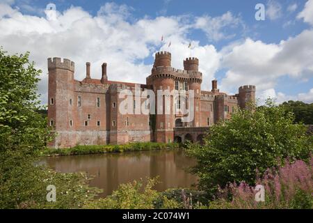 Herstmonceux Castle, Herstmonceux, East Sussex, England, United Kingdom Stock Photo