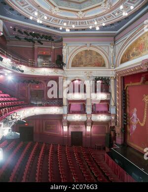The interior of the Grand Theatre, Leeds, West Yorkshire, Northern England, UK, in 1996 Stock Photo