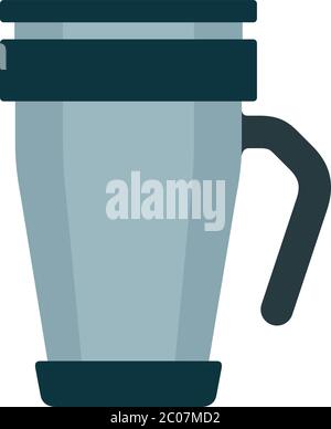 Thermo cup vector flat isolated Stock Vector