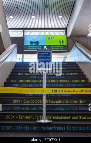 Nahezu vollständiges Erliegen des Personenflugverkehrs im Zusammenhang mit der Corona-Krise am Flughafen Köln/Bonn. Köln; 07.04.2020 Stock Photo