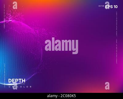 Abstract globe particles sphere. Stock Vector