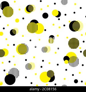 seamless dots modern pattern. white background geometry circle color seamless fabric sample. geometric pattern swatch vector illustration Stock Vector