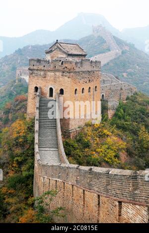 The Great Wall of China from Jinshanling to Simatai near Beijing, China, Asia. 28/9/2011. Photograph: Stuart Boulton/Alamy Stock Photo