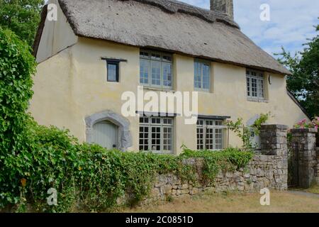 East Aberthaw is a quiet beach next to a huge power station, with derelict cottages and farmland Stock Photo