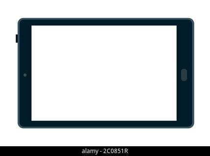 Tablet computer to order products online flat icon vector isolated Stock Vector