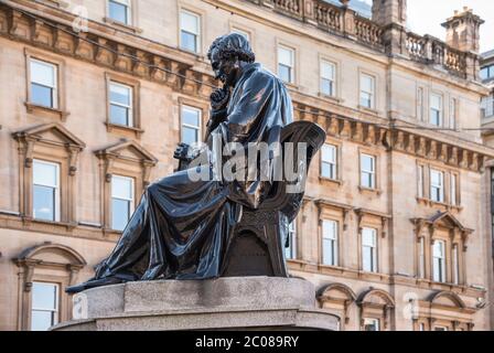 Statue of chemist Thomas Graham  in George Square, Glasgow, Scotland Stock Photo