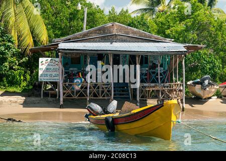 Jamaica, Treasure Beach, Fishermen restaurant Stock Photo