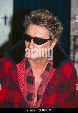 Rod Stewart at the Tower Records,London 22nd November 1996 Stock Photo