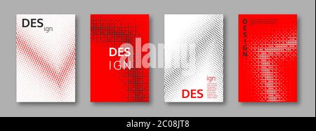 Set of abstract minimal cover designs. Stock Vector