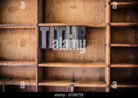 Tithe Concept Wooden Letterpress Theme Stock Photo