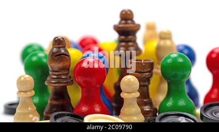 Different game characters for board games Stock Photo