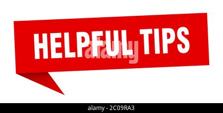 helpful tips banner. helpful tips speech bubble. helpful tips sign Stock Vector