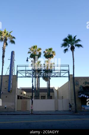 Hollywood, California, USA 9th June 2020 A general view of atmosphere of boarded up Egyptian Theatre on June 9, 2020 in Hollywood, California, USA. Photo by Barry King/Alamy Stock Photo Stock Photo