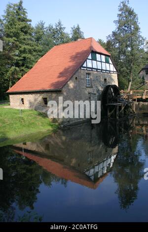 Old oil mill in Lemgo-Brake Stock Photo