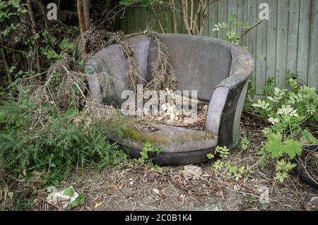 Household rubbish, fly tipping in UK Stock Photo