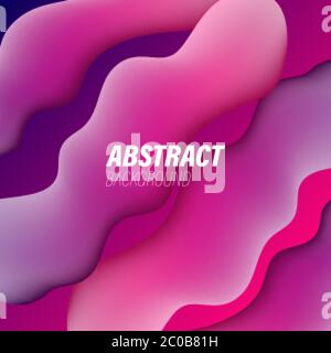 Colorful geometric background. Liquid, flow, fluid background. Fluid 3d shapes composition. Modern abstract cover. Fluid colors shapes. Poster design. Stock Vector