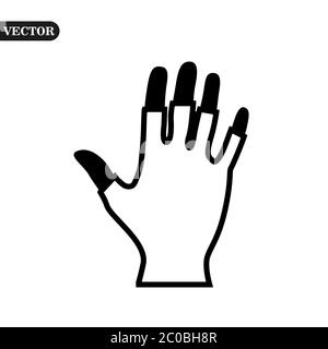 Women s hands in white gloves show the heart. Vintage engraving stylized drawing. Vector illustration. eps10 Stock Vector