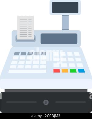 Cash machine flat icon vector isolated Stock Vector