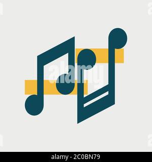 Music notes icons . Vector illustration eps 10 Stock Vector