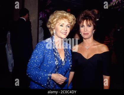 Debbie Fisher and daughter Carrie Fisher at event in Beverly HIlls, CA circa 1980s Stock Photo