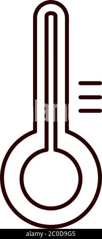 thermometer temperature equipment medical isolated icon vector illustration vector illustration Stock Vector