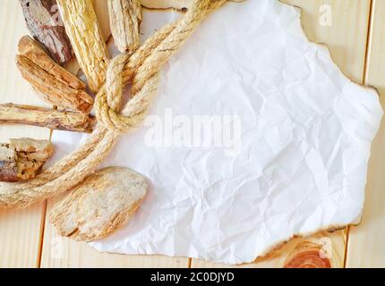 paper and sticks Stock Photo
