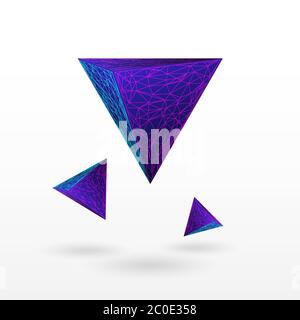 Abstract triangular figures Stock Vector