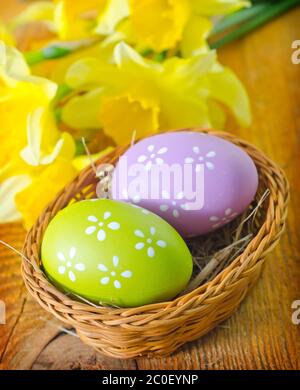 easter eggs Stock Photo