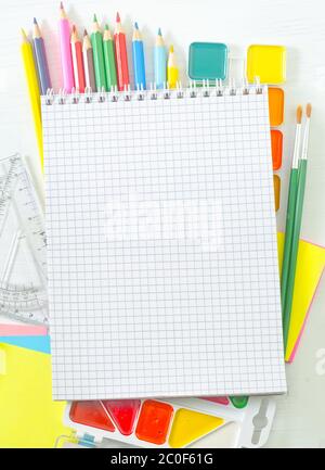 school supplies Stock Photo