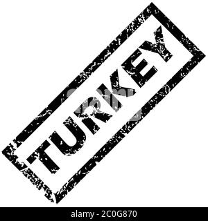 TURKEY stamp Stock Photo