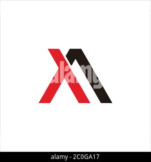 abstract letter tf triangle geometric line logo vector Stock Vector