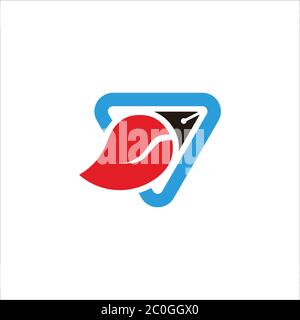 rocket pen writer education symbol logo vector Stock Vector