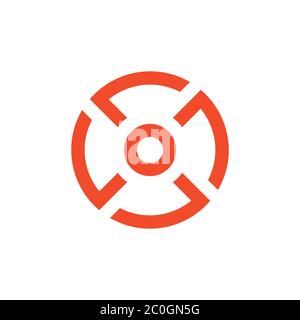 circle geometric arrow rotation vector Stock Vector