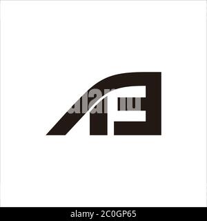 abstract letter ea linked geometric line logo vector Stock Vector