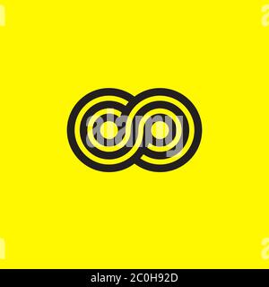 Infinity logo. Geometric sign for infinity. Vector illustration Stock Vector