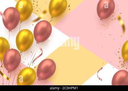 Vector balloons background. Stock Vector