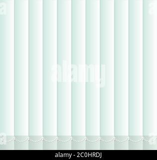 Vertical window blind. vector white office interior blackout shade. Window shutter decor. Home interior design. Graphic illustration. Background Stock Vector