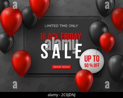 Black Friday sale banner. Stock Vector